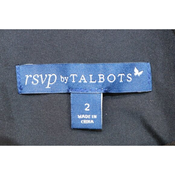 RSVP by Talbots Black w/Purple Iridescent Roses Dress-Size 2-Whimsigoth-Lined - Picture 3 of 10